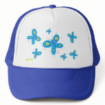 Chapeau d'art : Papillons bleus casquettes