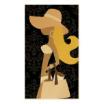 Chapeau de blonde de Fashionista de bikini de 311  Cartes De Visite Personnelles
