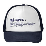 CHAPEAU DE DÉFINITION DE MINGER CASQUETTE DE CAMIONNEUR