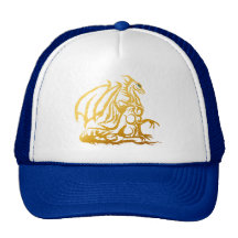 Chapeau de dragon d'or casquette