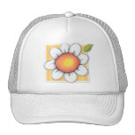 Chapeau de jaune de joie de marguerite casquette de camionneur