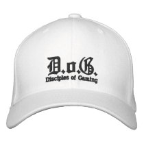 Chapeau de logo brodé par chien