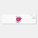 Chapeau de Madame Heart In A Fancy, se pâmant au-d Autocollants Pour Voiture