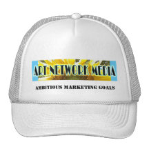CHAPEAU DE MÉDIAS DE RÉSEAU D'ART CASQUETTE DE CAMIONNEUR
