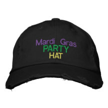 Chapeau de partie de mardi gras casquettes brodées