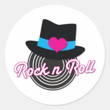 Chapeau de petit pain de la roche n adhésifs ronds