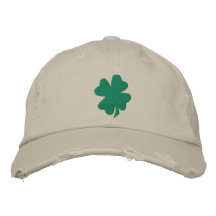 Chapeau de shamrock casquette brodée