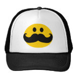 Chapeau de smiley de moustache casquettes de camionneur