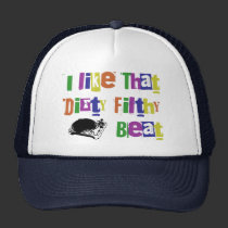 Chapeau dégoûtant sale de battement casquettes