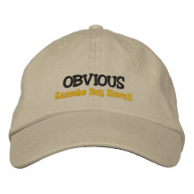 Chapeau fait sur commande de canotage - baie de Ka Chapeau Brodé