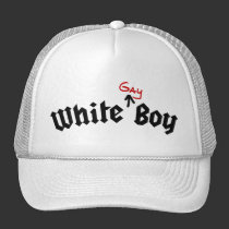 Chapeau gai blanc de garçon casquettes