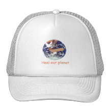 Chapeau "guérissez notre planète" casquette de camionneur