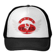 Chapeau noir et blanc de FIÈVRE Casquette