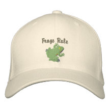 Chapeau personnalisable de grenouille d'Emrboidere Casquettes De Baseball Brodées