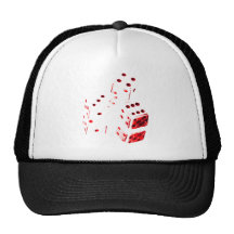 Chapeau rouge de matrices casquette de camionneur