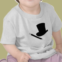 chapeau supérieur de magicien et baguette magique  t-shirts