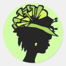 Chapeau vert adhésif