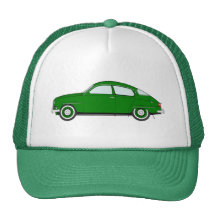 chapeau vert du saab 96 casquettes