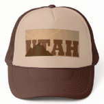 Chapeau vintage de camionneur de l'Utah