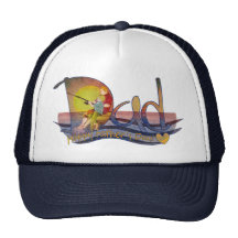 Chapeaux artistiques de pêche de papa et de fils d casquettes