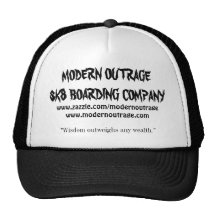 CHAPEAUX MODERNES DE SAGESSE DE L'OUTRAGE SK8ERS CASQUETTE