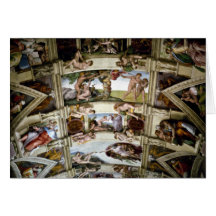 Chapelle de Sistine, Vatican, Rome, Italie Carte De Vœux