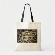 Chapelle de Sistine, Vatican, Rome, Italie Sacs De Toile