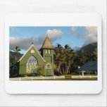 Chapelle du nord de rivage de Kauai Hawaï Tapis De Souris