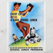 Chaque enfant a besoin d'un bon repas scolaire tract