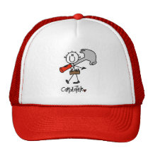 Charpentier avec le marteau casquettes de camionneur