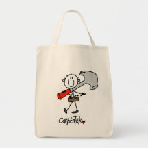 Charpentier avec le marteau sac en toile