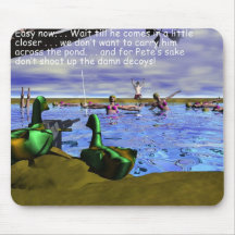 Chasse, chasse de canard, canards avec des mitrail tapis de souris