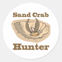 chasseur de crabe de sable autocollants