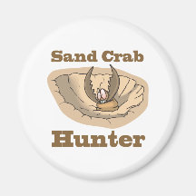 chasseur de crabe de sable aimant pour réfrigérateur