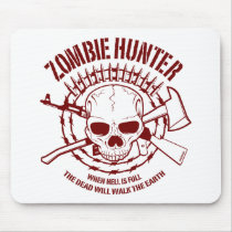 Chasseur Mousepad de zombi tapis de souris
