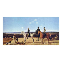Chasseurs à cheval dans le paysage bavarois supéri cartes avec photo