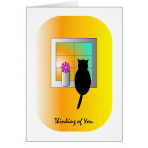 Chat à la carte de fenêtre cartes