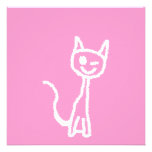 Chat blanc mignon faire-parts