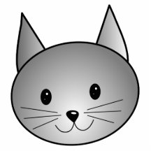 Chat. Conception grise adorable de Kitty Photo En Relief