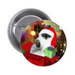 Chat dans le chapeau de Père Noël Pin's