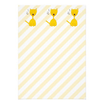 Chat de chant cartons d'invitation