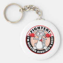 Chat de combattant d'AIDS/HIV Porte-clefs