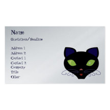 Chat de nuit cartes de visite professionnelles