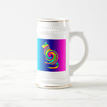 Chat de pirouette d'arc-en-ciel tasses