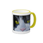 Chat de smoking tasse à café