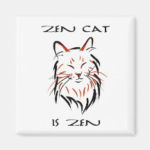 Chat de zen - aimant