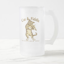 Chat et violon tasse