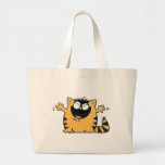 Chat heureux sacs en toile