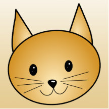 Chat. Kitty. mignon de gingembre Découpage En Acrylique