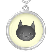Chat. Kitty. noir adorable Pendentifs